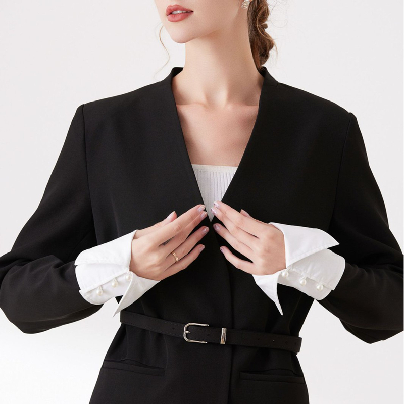Summer Clothing Office - DIY Elegant Office เสื้อปลอม Cuffs ที่ถอดออกได้ปลอมสําหรับวัยรุ่นหญิง