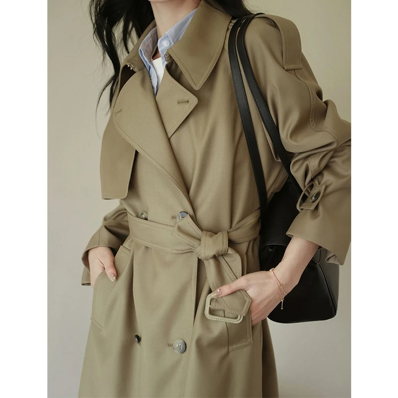 Summer Clothing Over 50 - 2025 ฤดูใบไม้ร่วงผู้หญิง Trench Coat เสื้อผ้าหลวม Fit