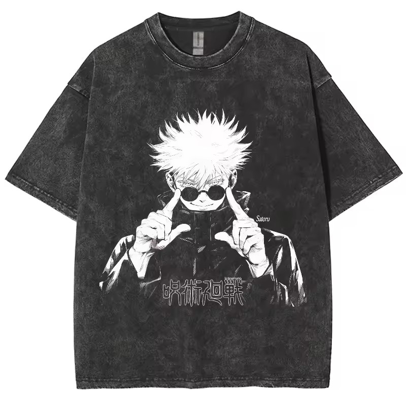 Summer Clothing Good Quality - เสื้อยืดอนิเมะ Jujutsu Kaisen โกะโจ ซาโตรุ รุ่นใหม่สุดฮิตประจำปี