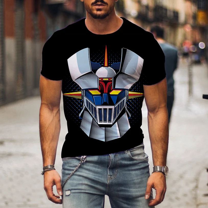 Summer Clothing Over 50 - เสื้อยืดพิมพ์ลาย 3 มิติ Mazinger Z อนิเมะเมชา