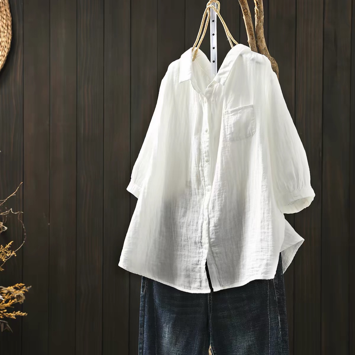 Summer Clothing For Japan - เสื้อผ้าผู้หญิงไซส์ใหญ่ สไตล์ญี่ปุ่น ผ้าฝ้าย สีชมพู ฟ้า เขียว