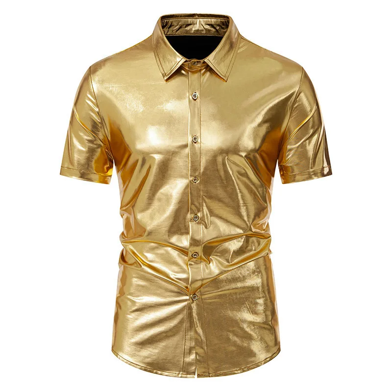 Summer Clothing Colors 2026 - เสื้อยืดแขนสั้นผู้ชาย 2026 รุ่นใหม่สำหรับฤดูร้อน งานปาร์ตี้ ไนท์คลับ ดิสโก้