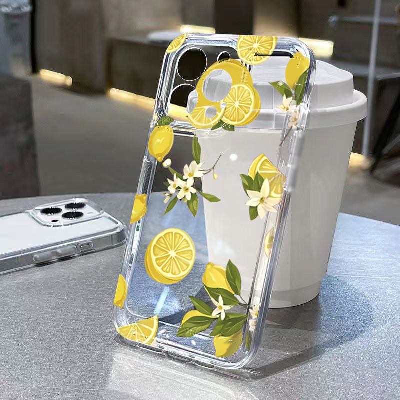 Summer Closet - ฤดูร้อนผลไม้มะนาวดอกไม้ClearสําหรับSamsung Galaxy S25 S24 S23 S22
