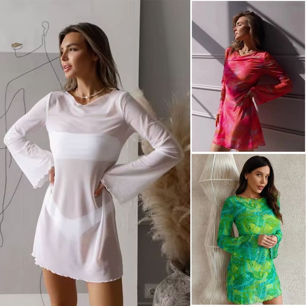 ชุดคลุมว่ายน้ำผ้าตาข่ายบางเบาส - Swim Cover Up Mesh บทวิจารณ์และราคา
