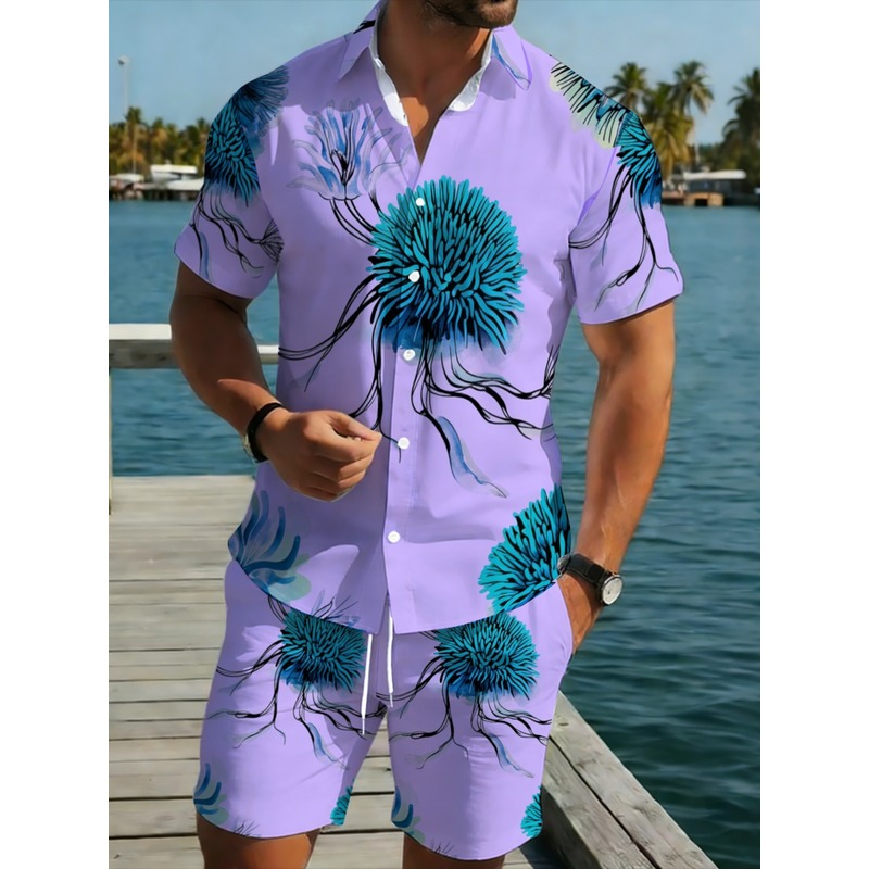 ชุดเสื้อเชิ้ตฮาวายและกางเกงขาส - Beach Shirt Hawaiian บทวิจารณ์และราคา