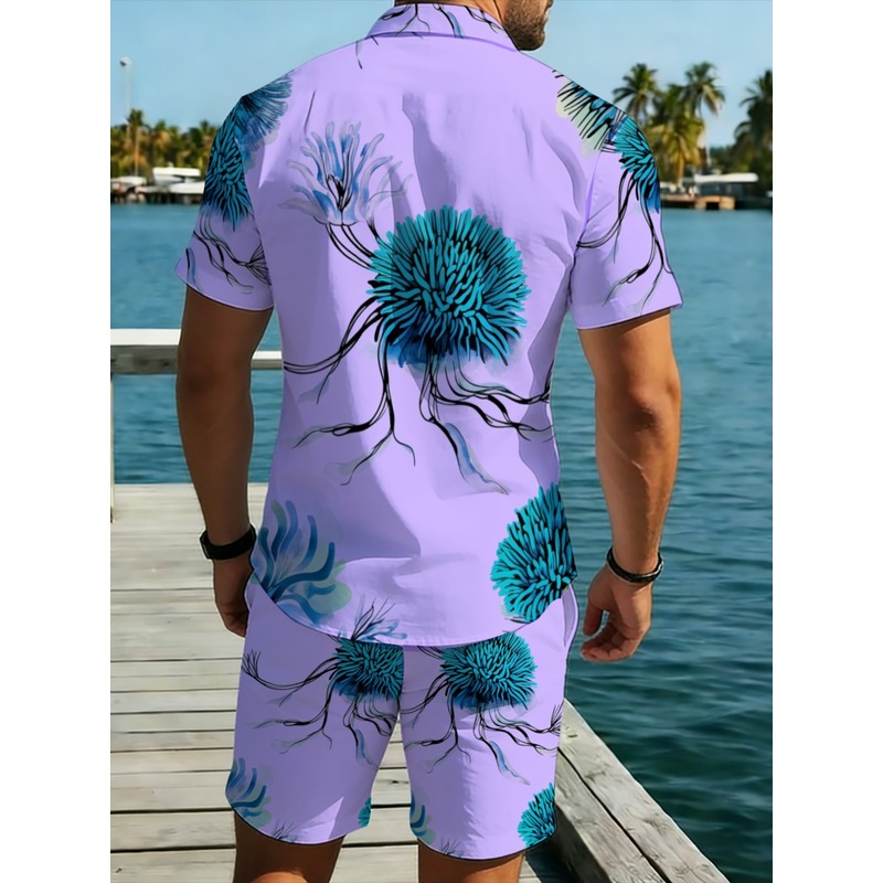 ชุดเสื้อเชิ้ตฮาวายและกางเกงขาส - Beach Shirt Hawaiian บทวิจารณ์และราคา