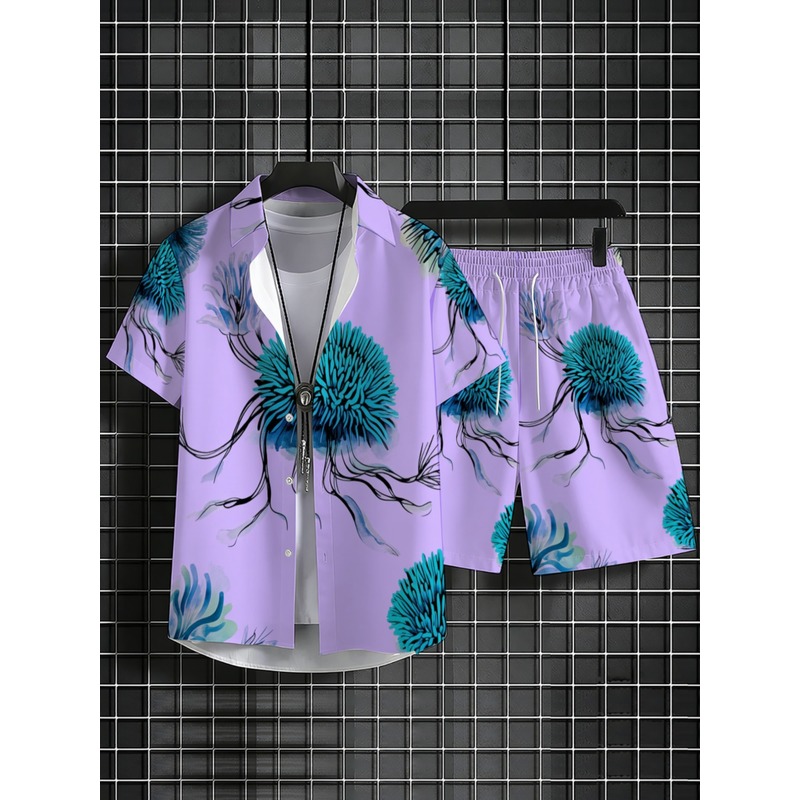 ชุดเสื้อเชิ้ตฮาวายและกางเกงขาส - Beach Shirt Hawaiian บทวิจารณ์และราคา