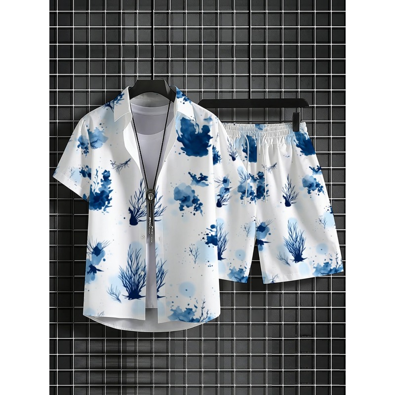 ชุดเสื้อเชิ้ตฮาวายและกางเกงขาส - Beach Shirt Hawaiian บทวิจารณ์และราคา