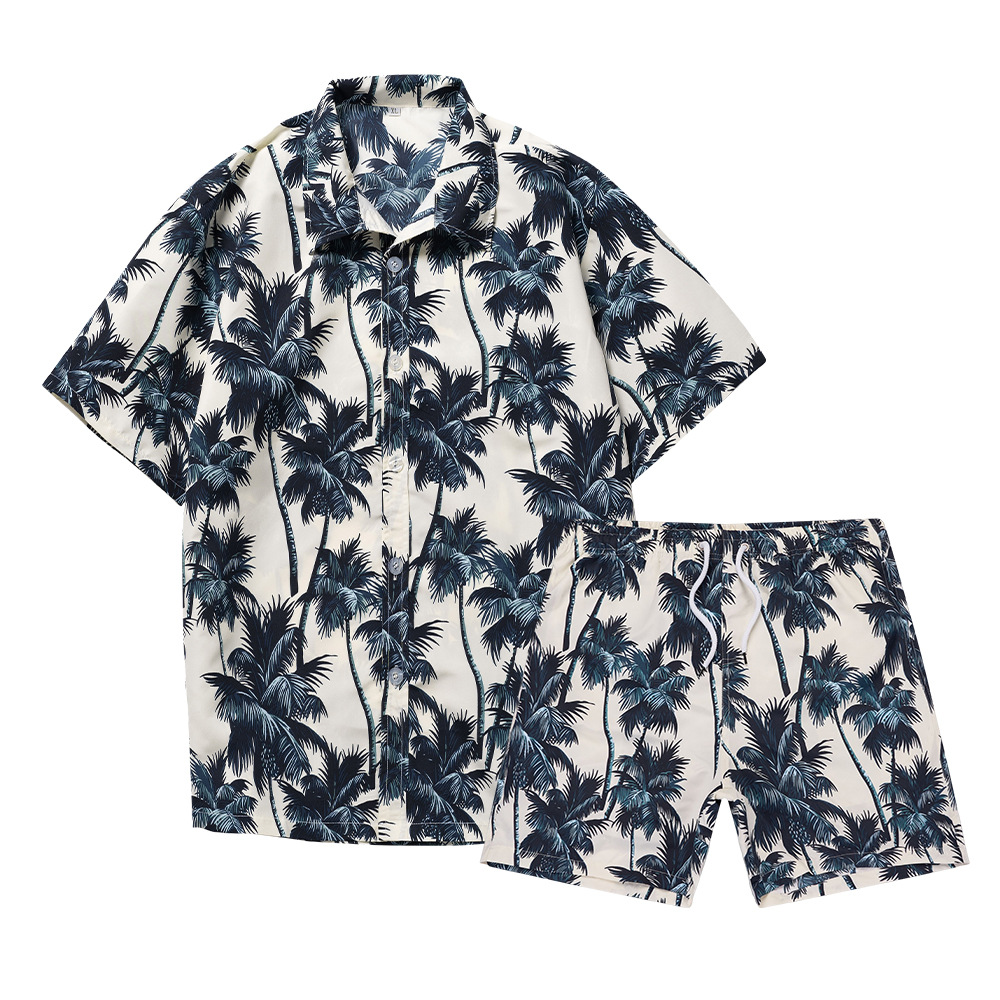 เสื้อเชิ้ตลายต้นมะพร้าวฮาวายแบ - Beach Shirt Hawaiian บทวิจารณ์และราคา