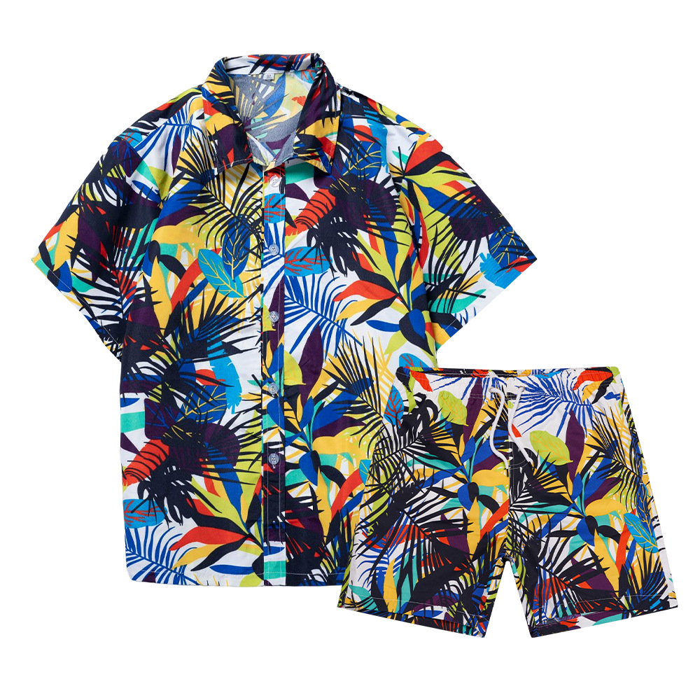 เสื้อเชิ้ตลายต้นมะพร้าวฮาวายแบ - Beach Shirt Hawaiian บทวิจารณ์และราคา
