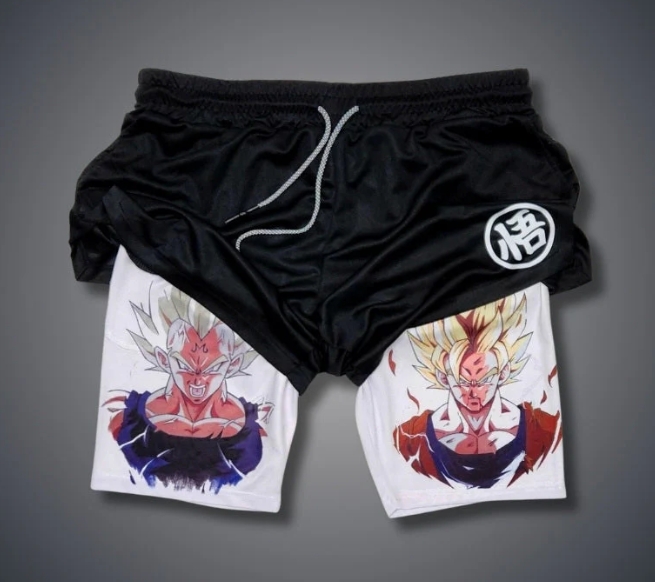 กางเกงขาสั้นโอเวอร์ไซส์ 2-in-1 - Summer Clothing Good Quality บทวิจารณ์และราคา
