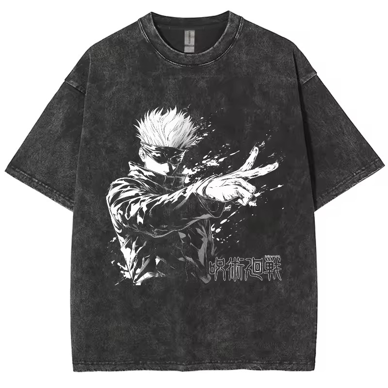 เสื้อยืดอนิเมะ Jujutsu Kaisen  - Summer Clothing Good Quality บทวิจารณ์และราคา