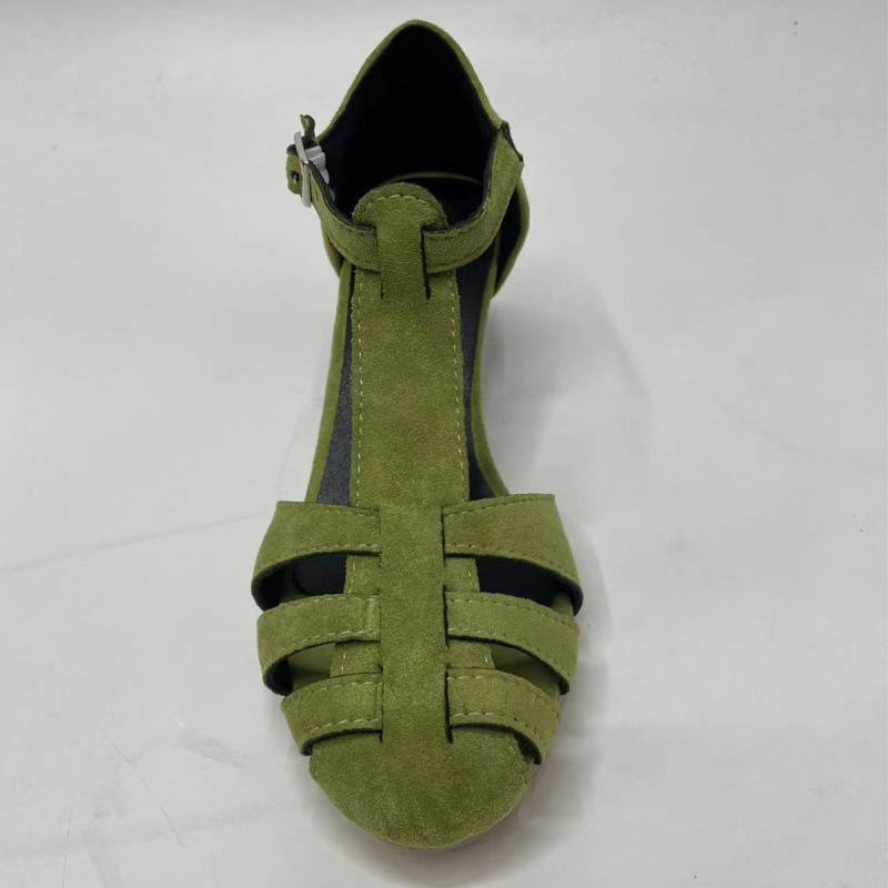 รองเท้าส้นเตี้ยแบบ T-Strap สีเ - Summer Clothing Office บทวิจารณ์และราคา