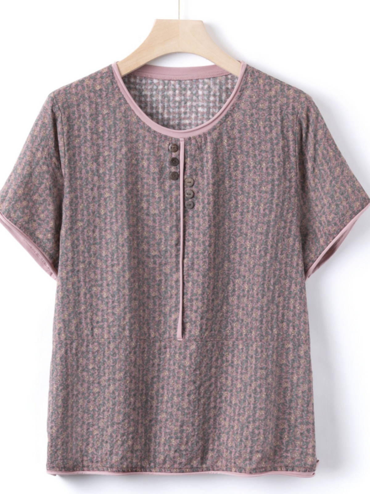 เสื้อแขนสั้นผ้าฝ้ายผสมไหมสไตล์ - Summer Clothing Over 60 บทวิจารณ์และราคา