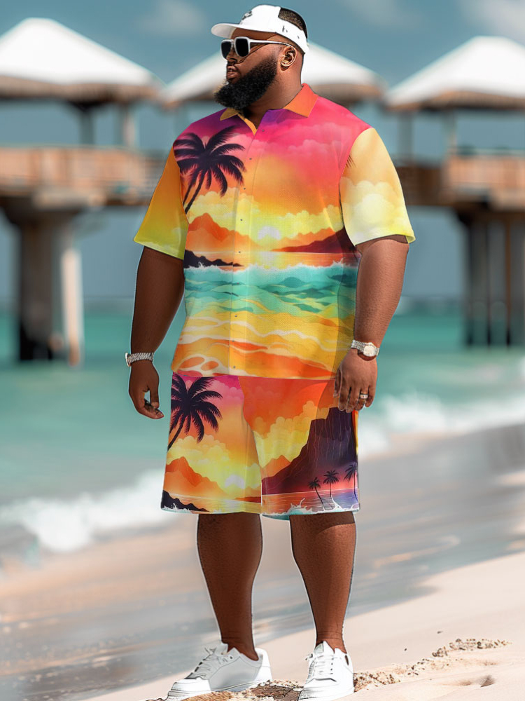เสื้อเชิ้ตผู้ชายลายต้นมะพร้าวช - Beach Shirt Hawaiian บทวิจารณ์และราคา