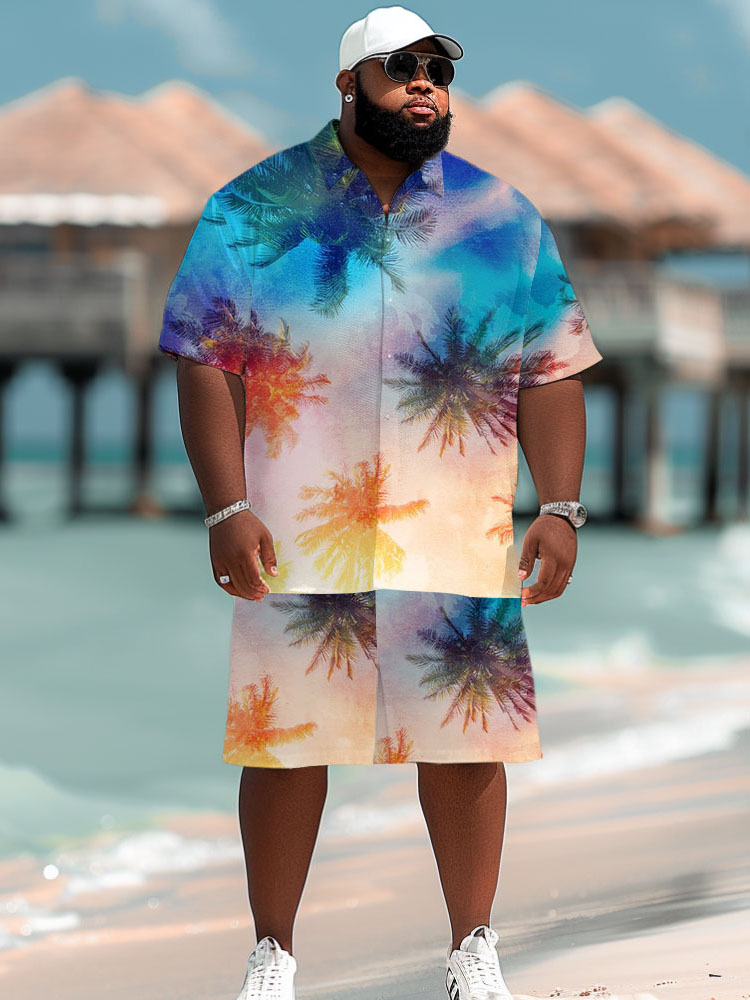 เสื้อเชิ้ตผู้ชายลายต้นมะพร้าวช - Beach Shirt Hawaiian บทวิจารณ์และราคา