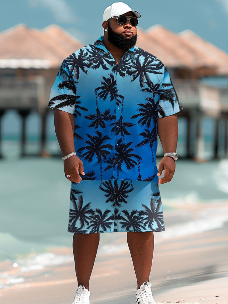 เสื้อเชิ้ตผู้ชายลายต้นมะพร้าวช - Beach Shirt Hawaiian บทวิจารณ์และราคา