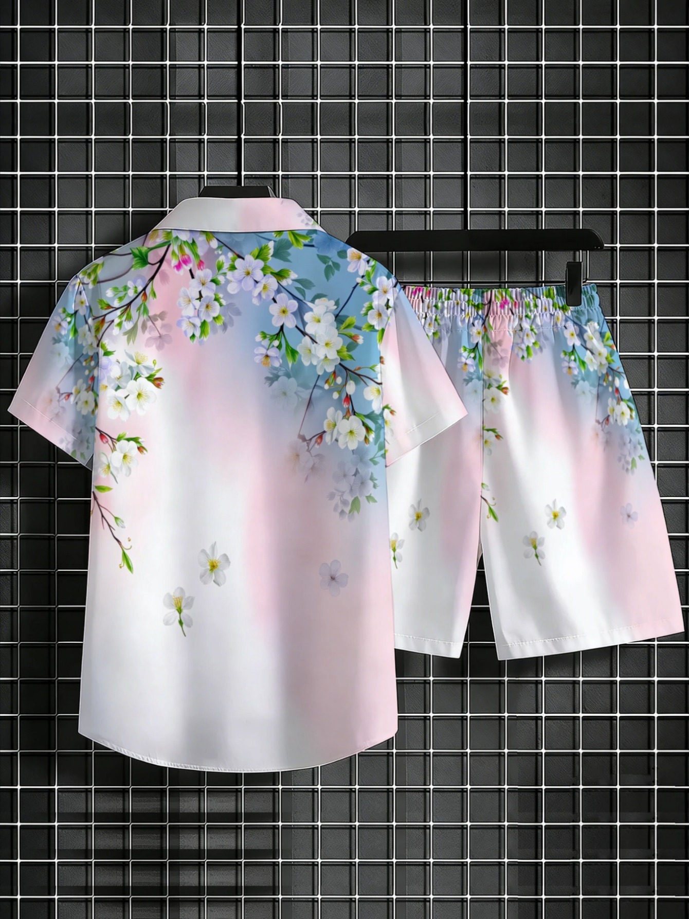 ชุดฮาวาย 2 ชิ้นสำหรับผู้ชาย ลา - Beach Shirt Hawaiian บทวิจารณ์และราคา