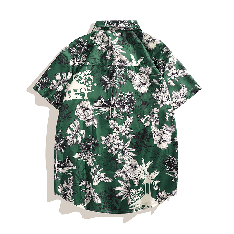 ชุดเสื้อเชิ้ตสไตล์ฮาวายสำหรับผ - Beach Shirt Hawaiian บทวิจารณ์และราคา