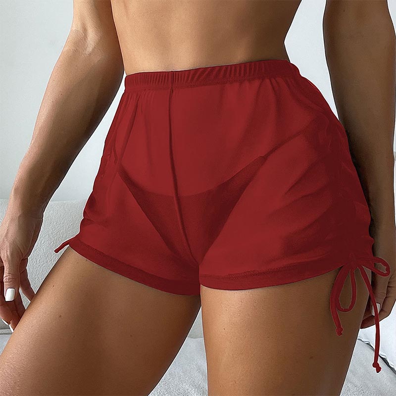 กางเกงว่ายน้ำชายหาดขาสั้นแบบตา - Swim Cover Up Mesh บทวิจารณ์และราคา