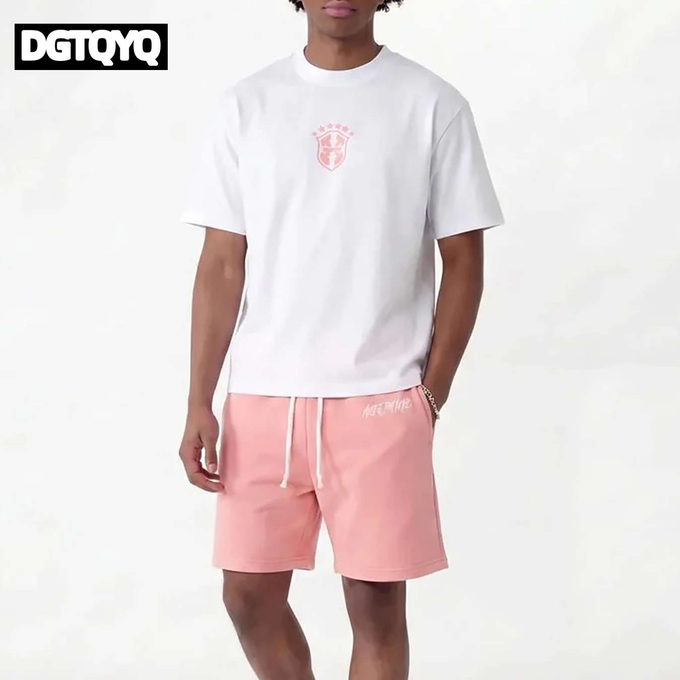 ชุดเซ็ตเสื้อยืดคอกลมพิมพ์ลายกั - Summer Clothing Women บทวิจารณ์และราคา