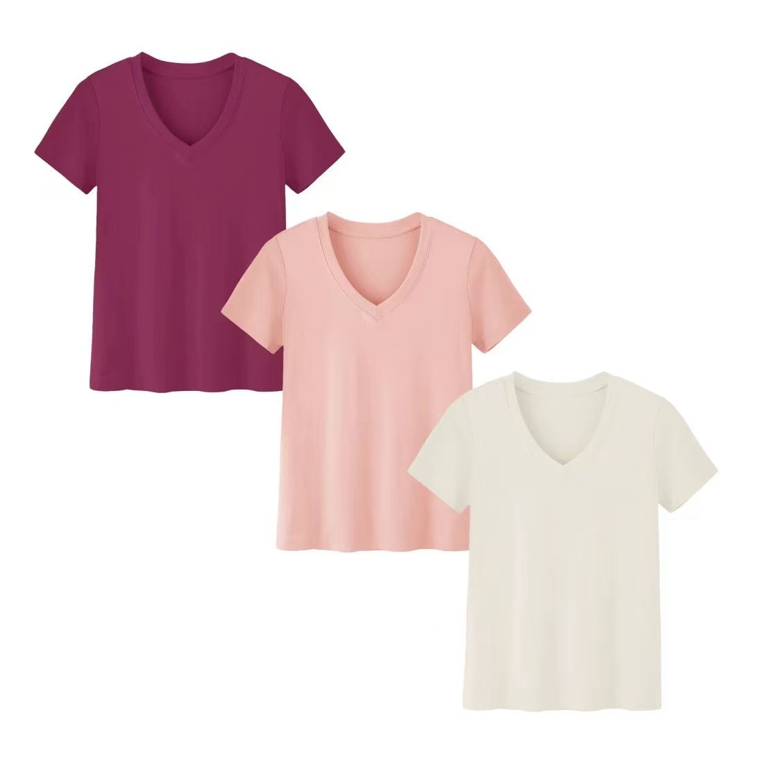 เสื้อยืดแขนสั้นทรงหลวมแบบสามชิ - Summer Clothing Amazon บทวิจารณ์และราคา