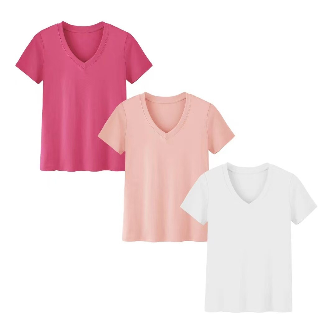 เสื้อยืดแขนสั้นทรงหลวมแบบสามชิ - Summer Clothing Amazon บทวิจารณ์และราคา