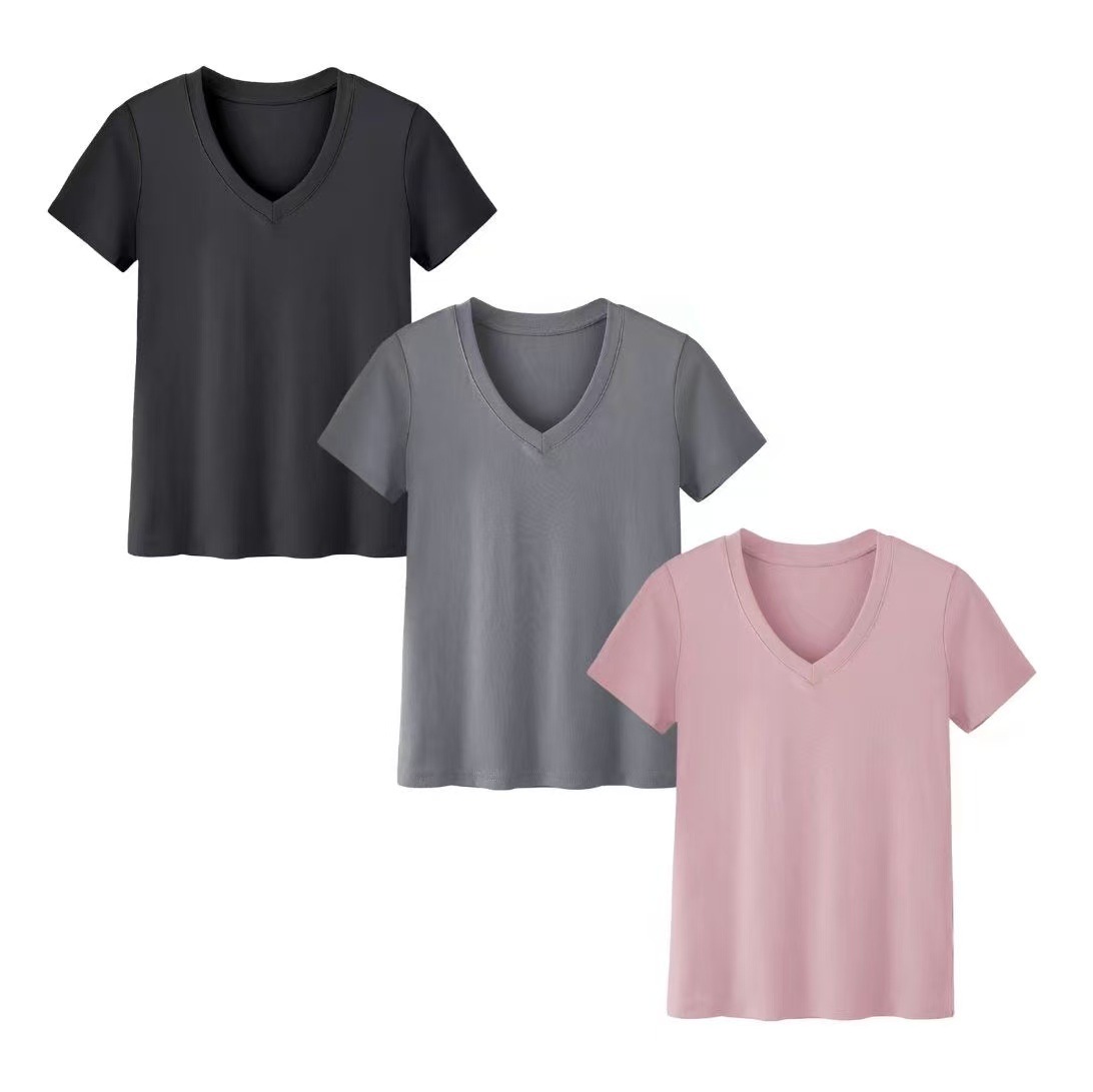 เสื้อยืดแขนสั้นทรงหลวมแบบสามชิ - Summer Clothing Amazon บทวิจารณ์และราคา