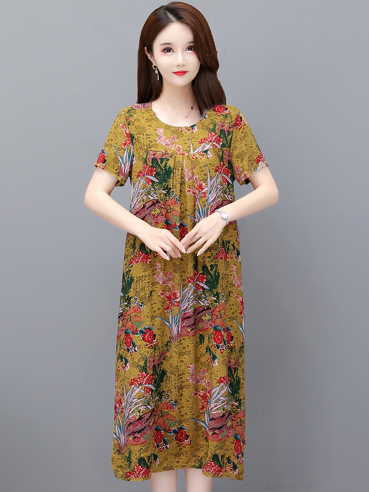 เดรสยาวไซส์ใหญ่สำหรับฤดูร้อน ล - Summer Clothing Over 60 บทวิจารณ์และราคา