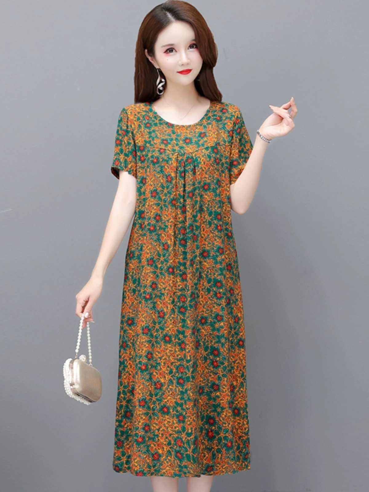 เดรสยาวไซส์ใหญ่สำหรับฤดูร้อน ล - Summer Clothing Over 60 บทวิจารณ์และราคา