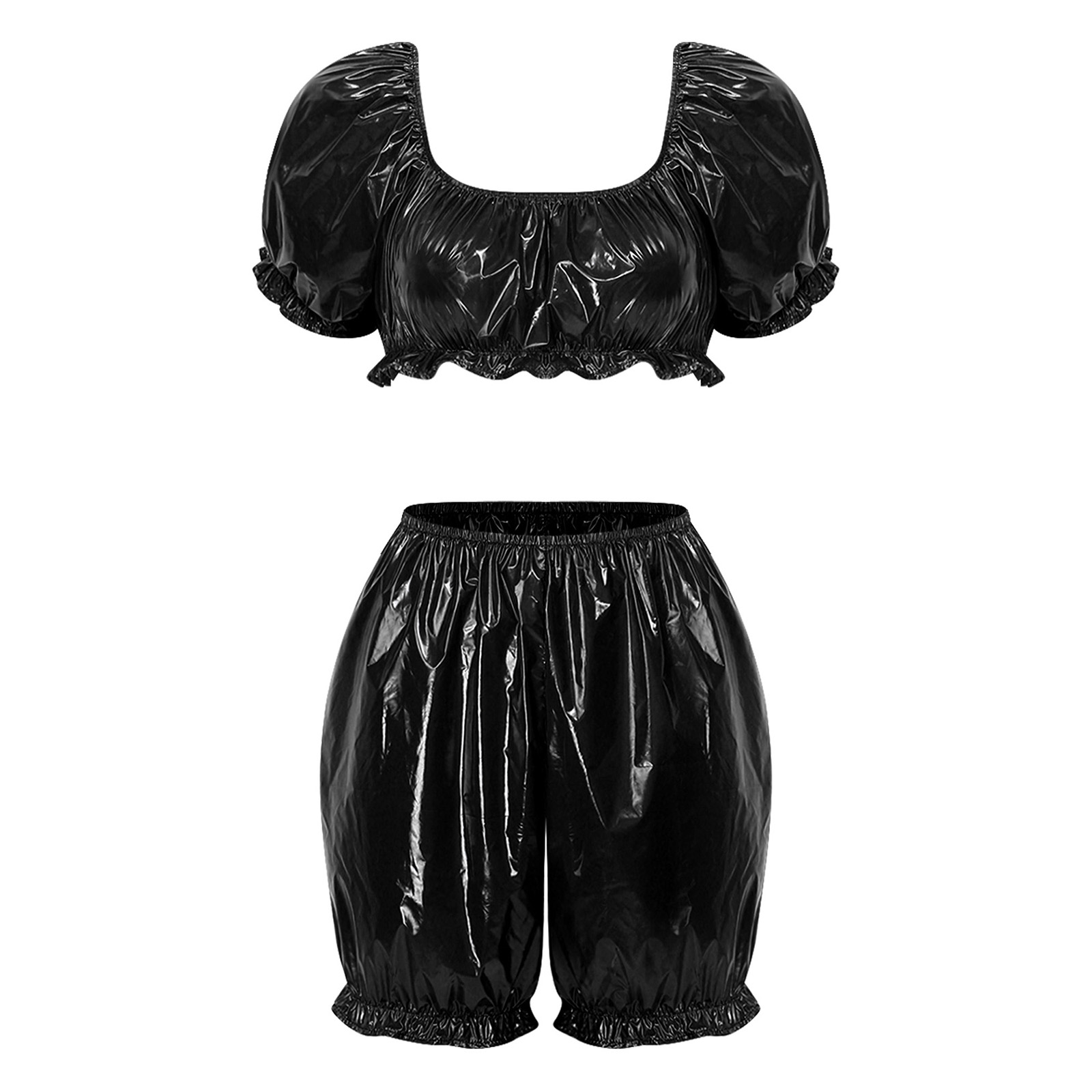 ชุดคลับแวร์หนัง PU แบบเปียกสำห - Summer Clothing For Petite Women บทวิจารณ์และราคา