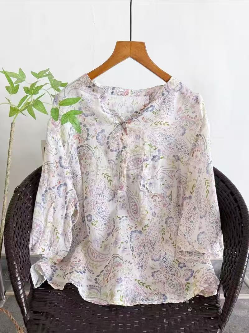เสื้อเชิ้ตผ้ารามี 100% สำหรับผ - Summer Clothing For Japan บทวิจารณ์และราคา