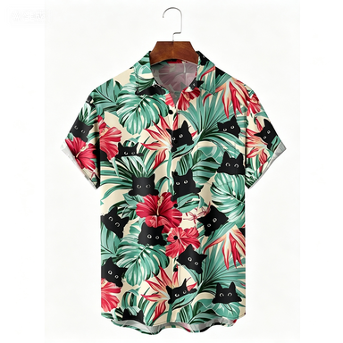 เสื้อเชิ้ตลายดอกไม้สไตล์ฮาวายส - Beach Shirt Hawaiian บทวิจารณ์และราคา