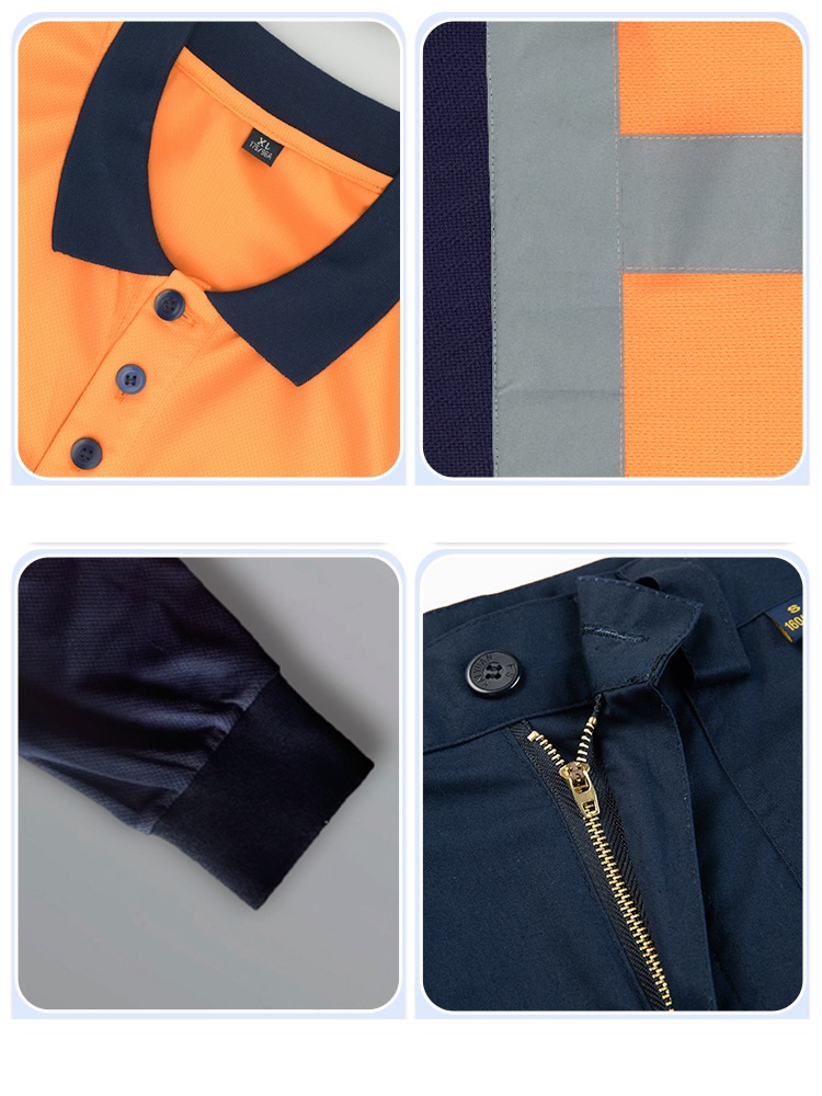 เสื้อโปโลแห้งเร็วพร้อมกางเกงผ้ - Summer Hi Vis Clothing บทวิจารณ์และราคา