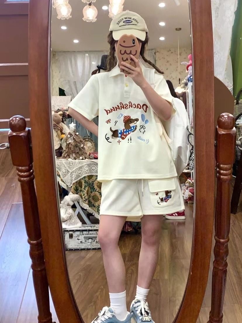 Kawaii เย็บปักถักร้อยสุนัขสไตล - Summer Clothing For Japan บทวิจารณ์และราคา