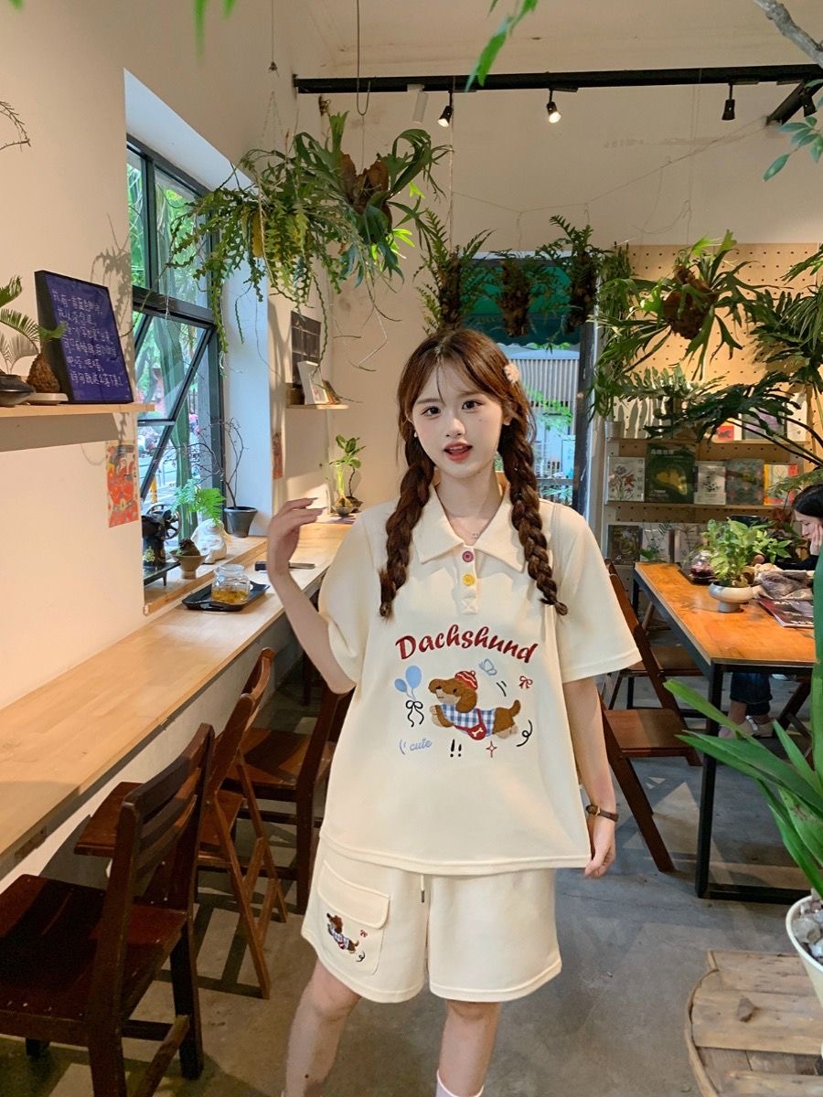 Kawaii เย็บปักถักร้อยสุนัขสไตล - Summer Clothing For Japan บทวิจารณ์และราคา