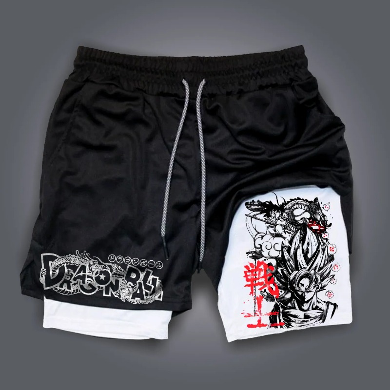 กางเกงขาสั้นโอเวอร์ไซส์ลายดราก - Summer Clothing Good Quality บทวิจารณ์และราคา