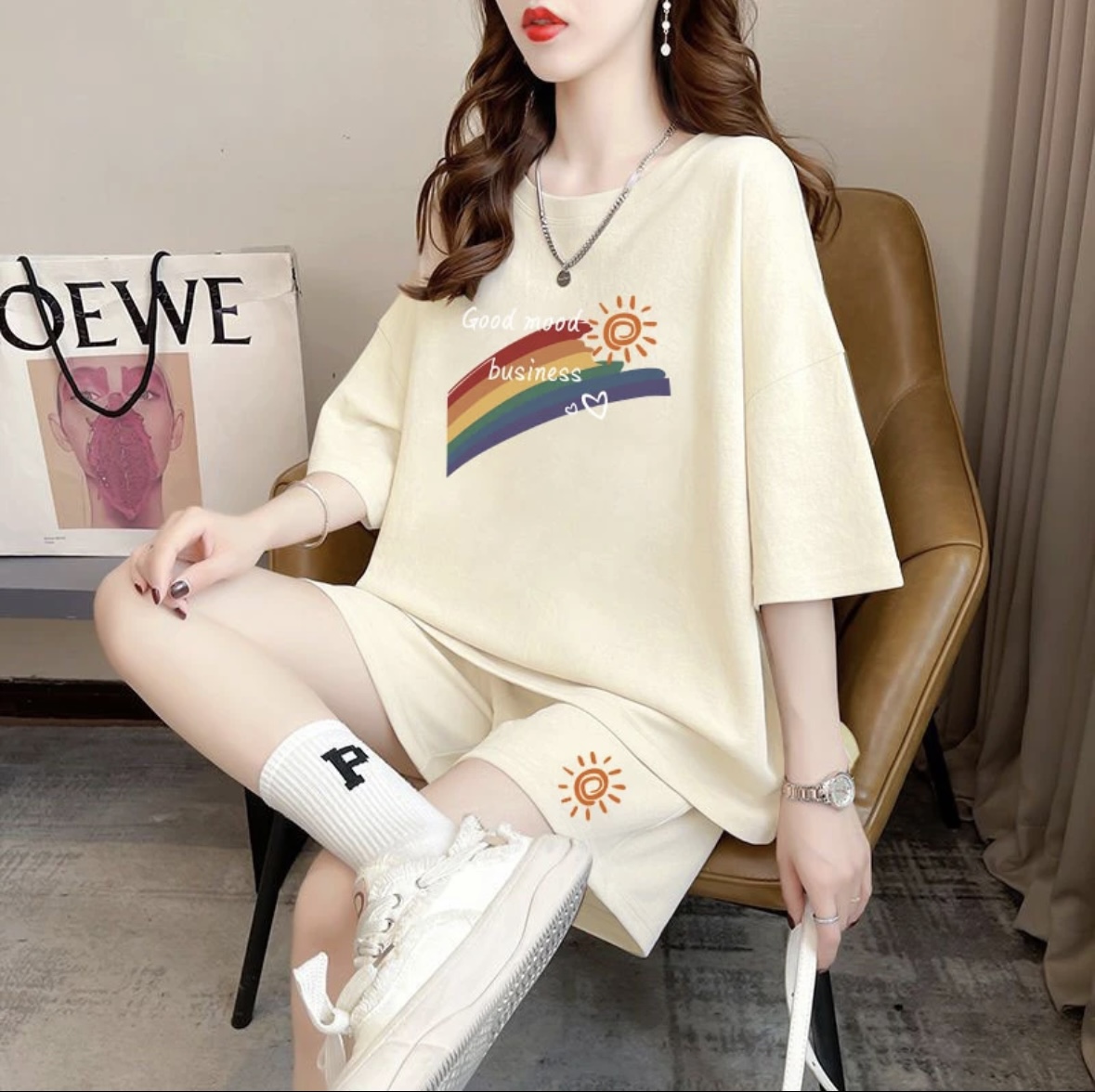 ชุดกางเกงขาสั้นแฟชั่นฤดูร้อนสำ - Summer Clothing Women บทวิจารณ์และราคา